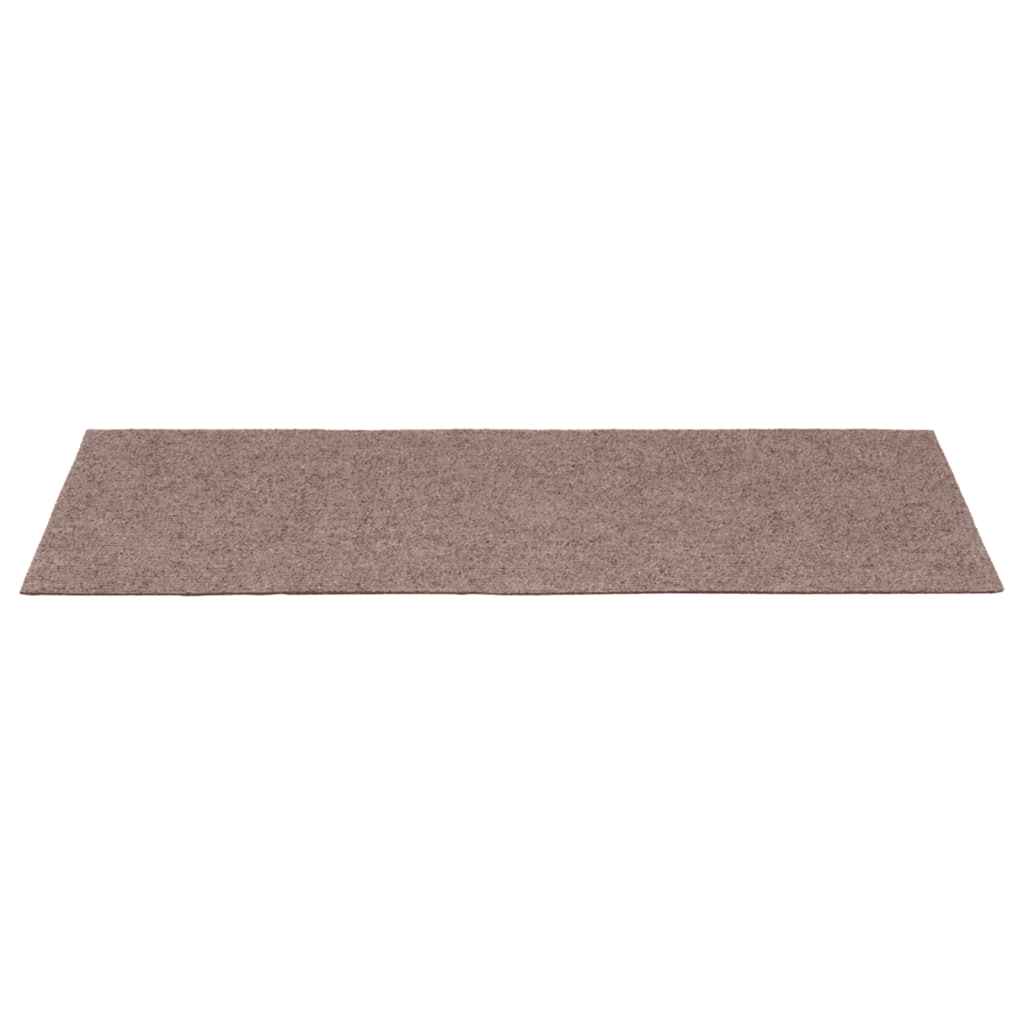 Tapetes de escada autoadesivos 30 peças 60x25 cm marrom claro retangular