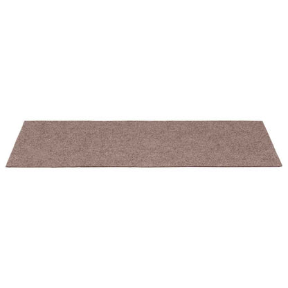 Tapetes de escada autoadesivos 30 peças 60x25 cm marrom claro retangular