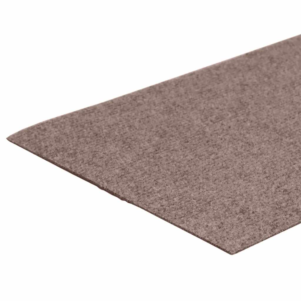 Tapetes de escada autoadesivos 30 peças 60x25 cm marrom claro retangular