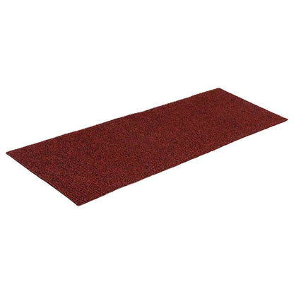 Tapetes de escada autoadesivos 30 peças 60x25 cm vermelho bordô retangular