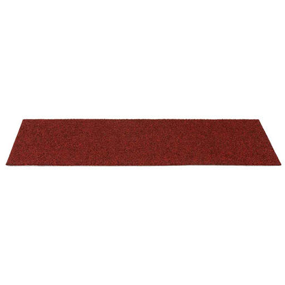 Tapetes de escada autoadesivos 30 peças 60x25 cm vermelho bordô retangular