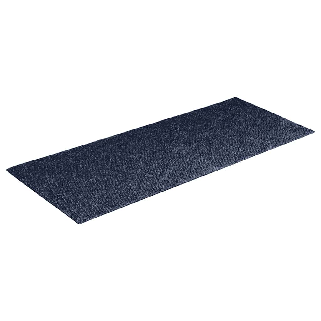 Tapetes de escada autoadesivos 30 peças 60x25 cm cinza azul retangular