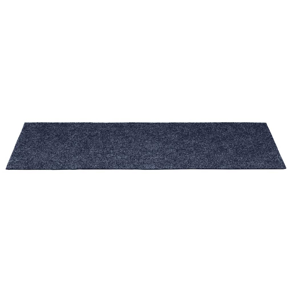 Tapetes de escada autoadesivos 30 peças 60x25 cm cinza azul retangular