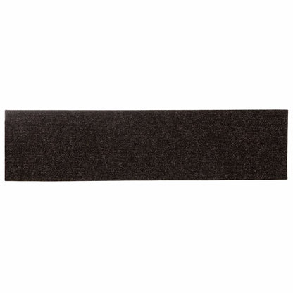 Tapetes de escada autoadesivos 30 peças 76x20 cm marrom escuro retangular