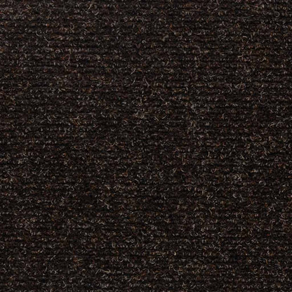 Tapetes de escada autoadesivos 30 peças 76x20 cm marrom escuro retangular