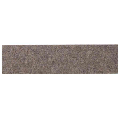 Tapetes de escada autoadesivos 30 peças 76x20 cm bege retangulares