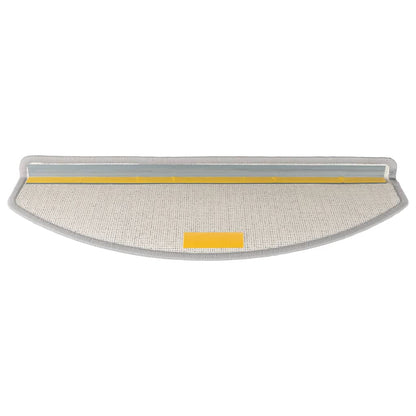 Tapetes de escada 30 peças 65x24x4 cm cinza claro semicircular grande