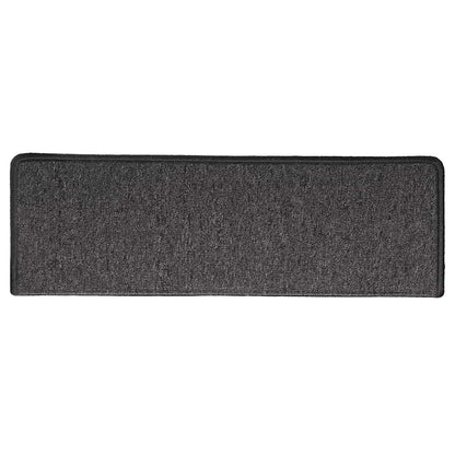 Tapetes de escada 30 peças 65x21x4 cm antracite borda retangular