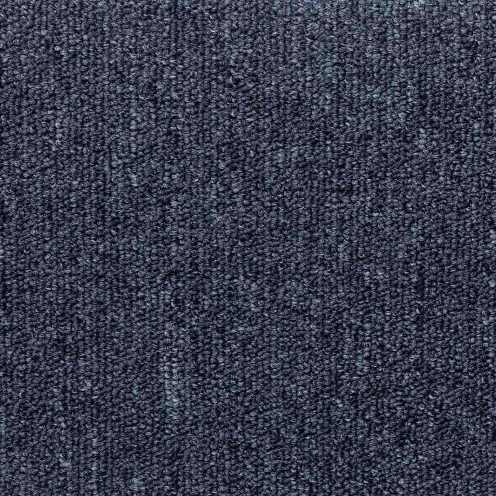Tapetes de escada 30 peças 65x21x4 cm cinza escuro e azul com borda retangular