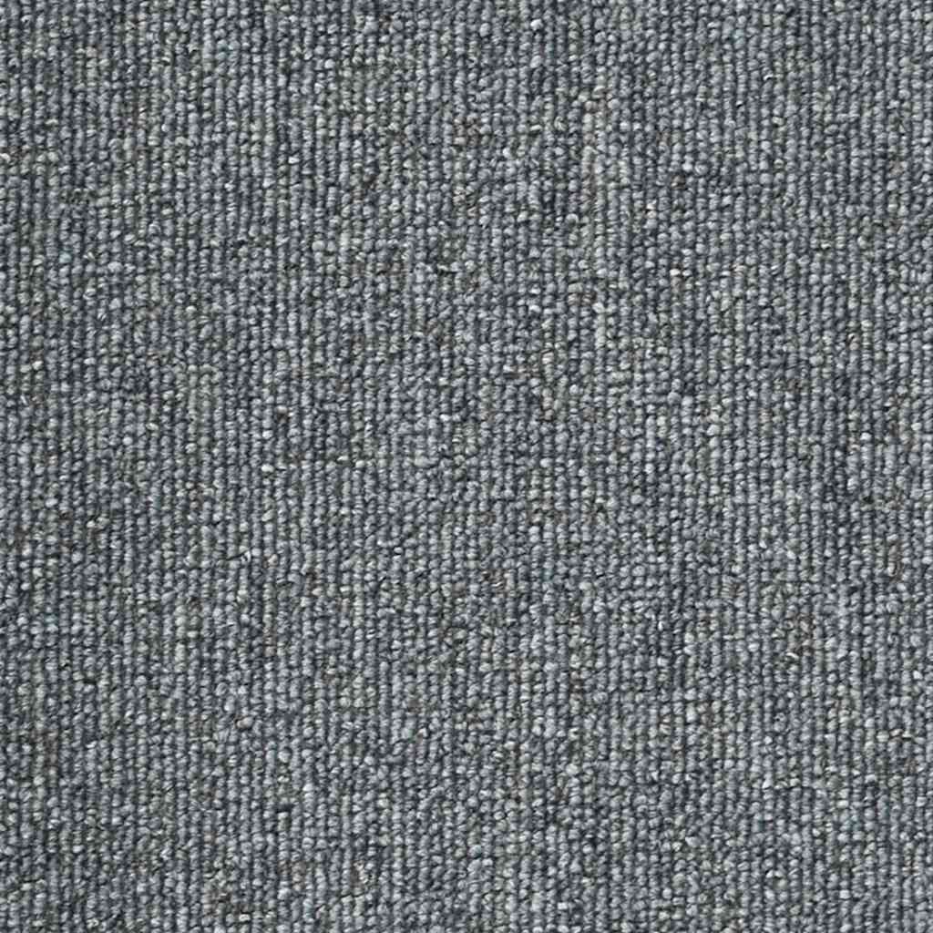 Tapetes de escada 30 peças 65x21x4 cm cinza claro e azul com borda retangular