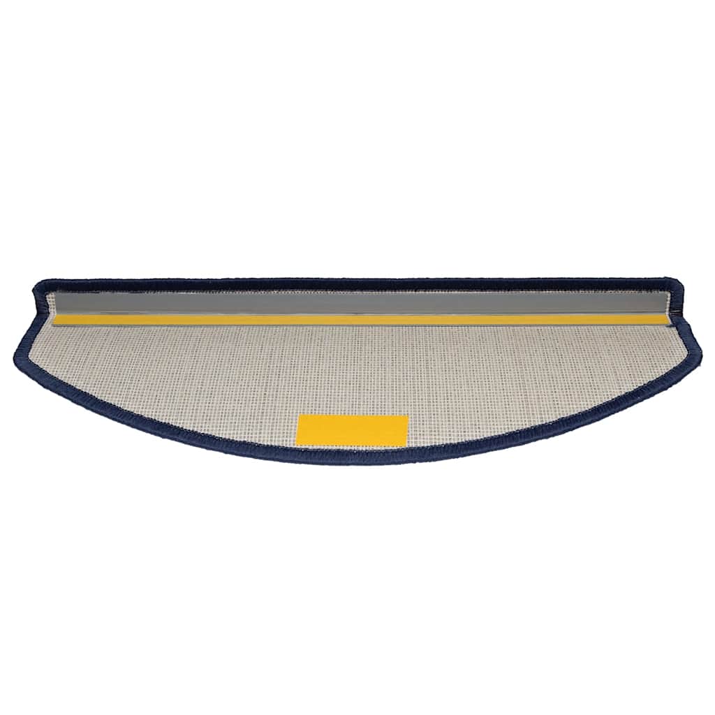 Tapetes de escada 20 peças 65x24x4 cm azul semicircular grande
