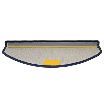 Tapetes de escada 20 peças 65x24x4 cm azul semicircular grande