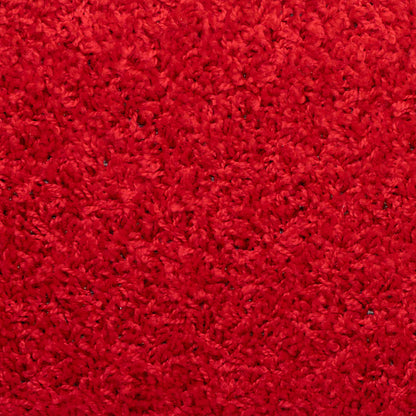 Tapetes de escada 30 peças 65x21x4 cm vermelho com borda retangular