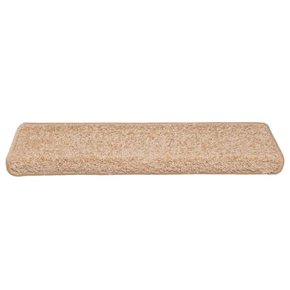 Tapetes de escada 30 peças 65x21x4 cm dourados com borda retangular
