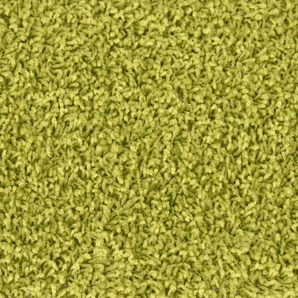 Tapetes de escada 30 peças 65x21x4 cm verde com borda retangular