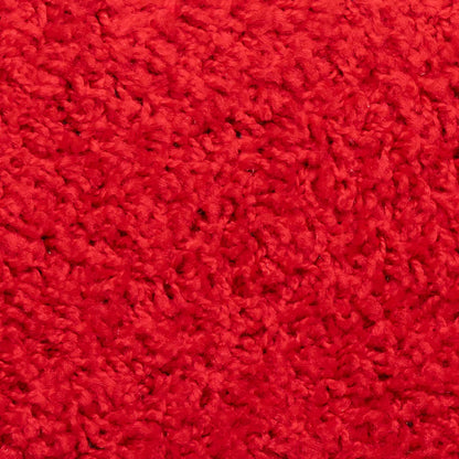 Tapetes de escada 20 peças 56x17x3 cm vermelho semicircular