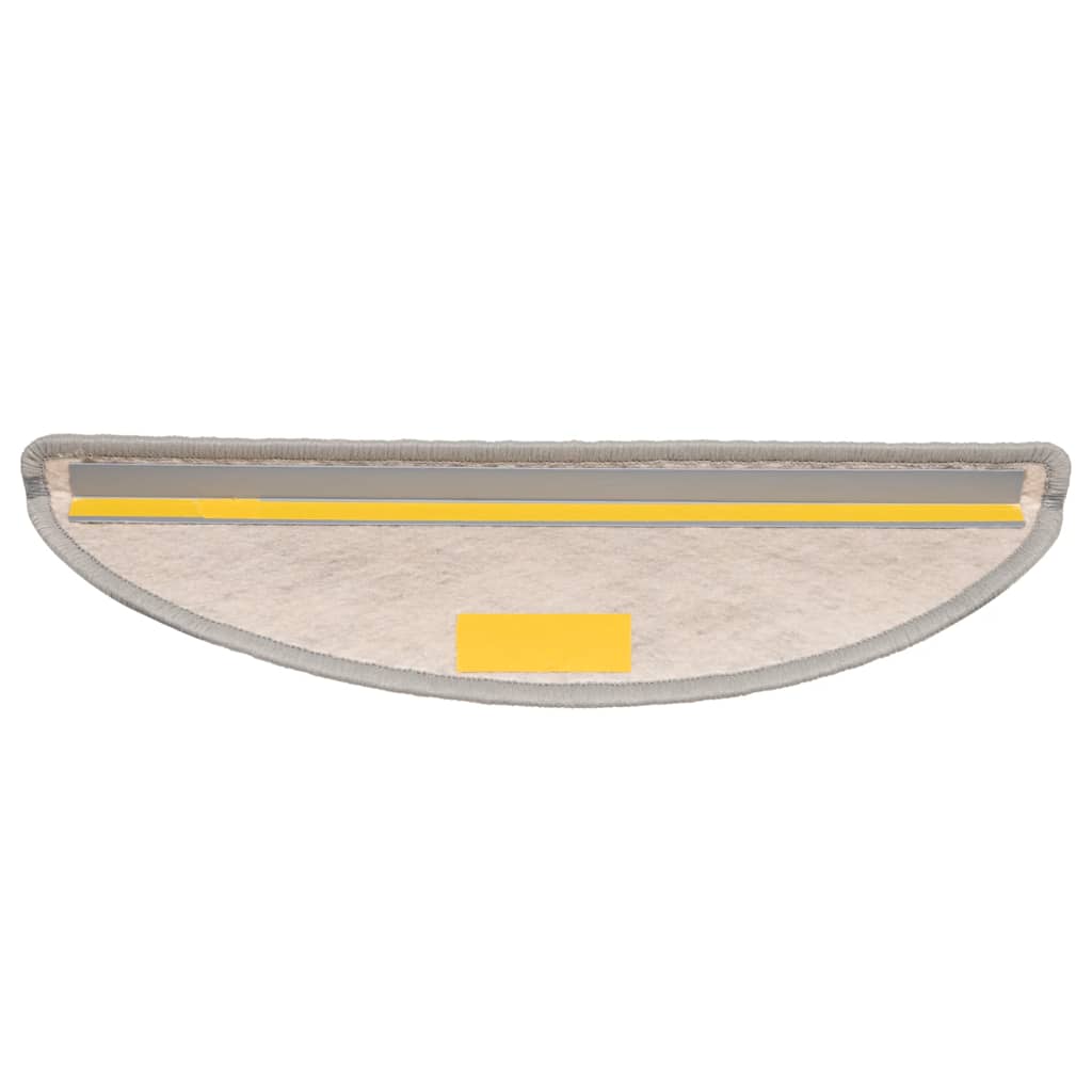 Tapetes escada adesivos aspeto sisal 30 pcs 56x17x3cm platina