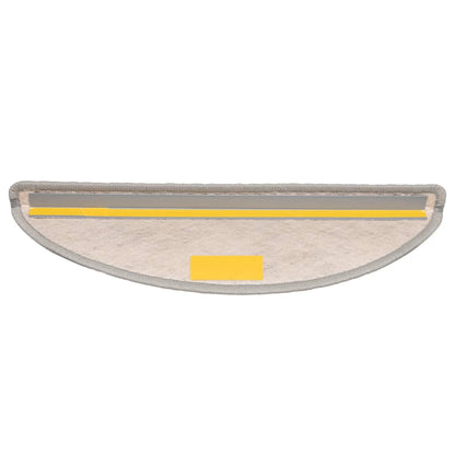 Tapetes escada adesivos aspeto sisal 30 pcs 56x17x3cm platina