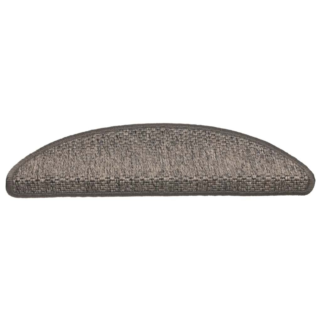 Tapetes escada adesivos aspeto sisal 30 pcs 56x17x3cm