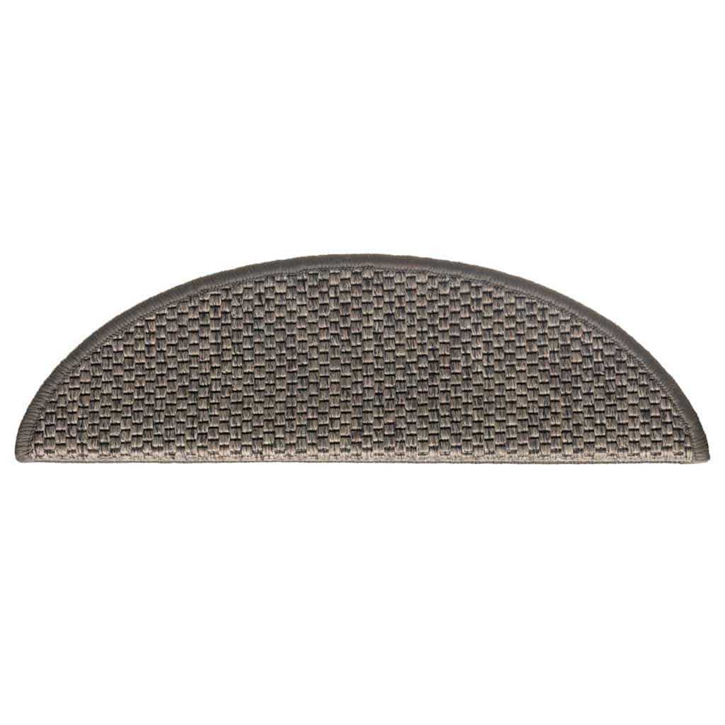 Tapetes escada adesivos aspeto sisal 30 pcs 56x17x3cm