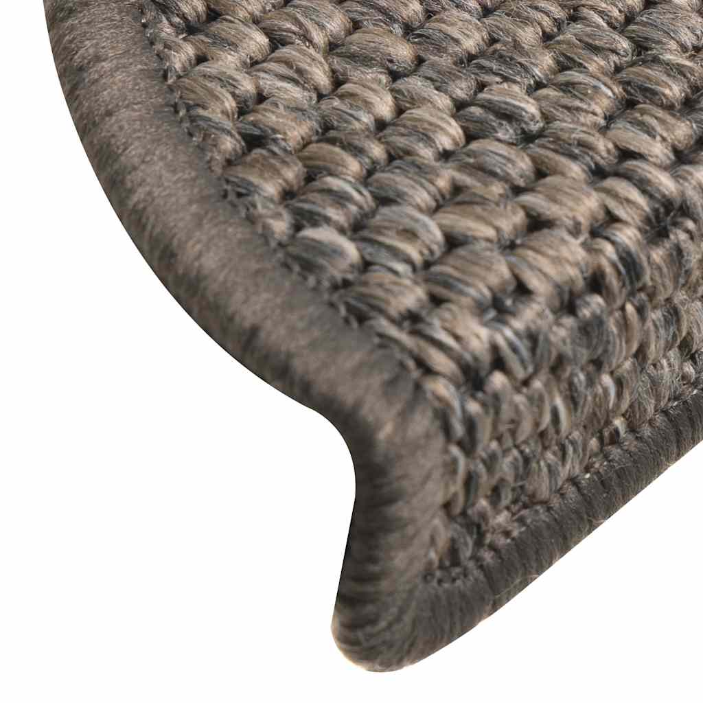 Tapetes escada adesivos aspeto sisal 30 pcs 56x17x3cm