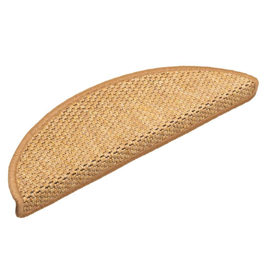 Tapetes escada adesivos aspeto sisal 30 pcs 56x17x3cm sisal