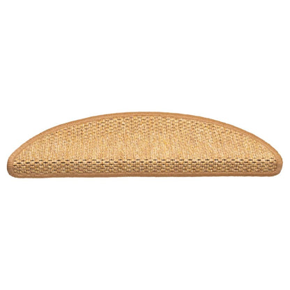 Tapetes escada adesivos aspeto sisal 30 pcs 56x17x3cm sisal