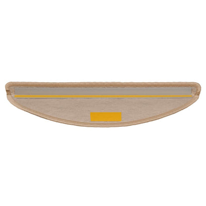 Tapetes escada adesivos aspeto sisal 30pcs 56x17x3cm bege-claro
