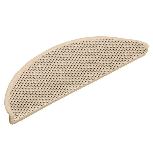 Tapetes escada adesivos aspeto sisal 30 pcs 56x17x3 cm berbere