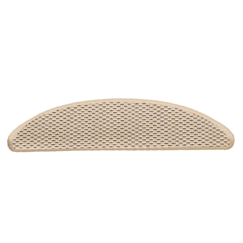 Tapetes escada adesivos aspeto sisal 30 pcs 56x17x3 cm berbere