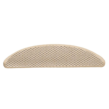 Tapetes escada adesivos aspeto sisal 30 pcs 56x17x3 cm berbere