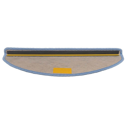 Tapetes escada adesivos aspeto sisal 30 pcs 65x21x4 cm azul