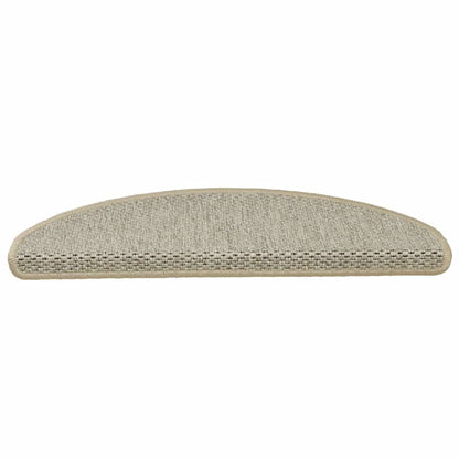 Tapetes escada adesivos aspeto sisal 30 pcs verde-claro