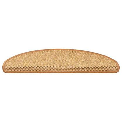 Tapetes escada adesivos aspeto sisal 30pcs 65x21x4 cm sisal
