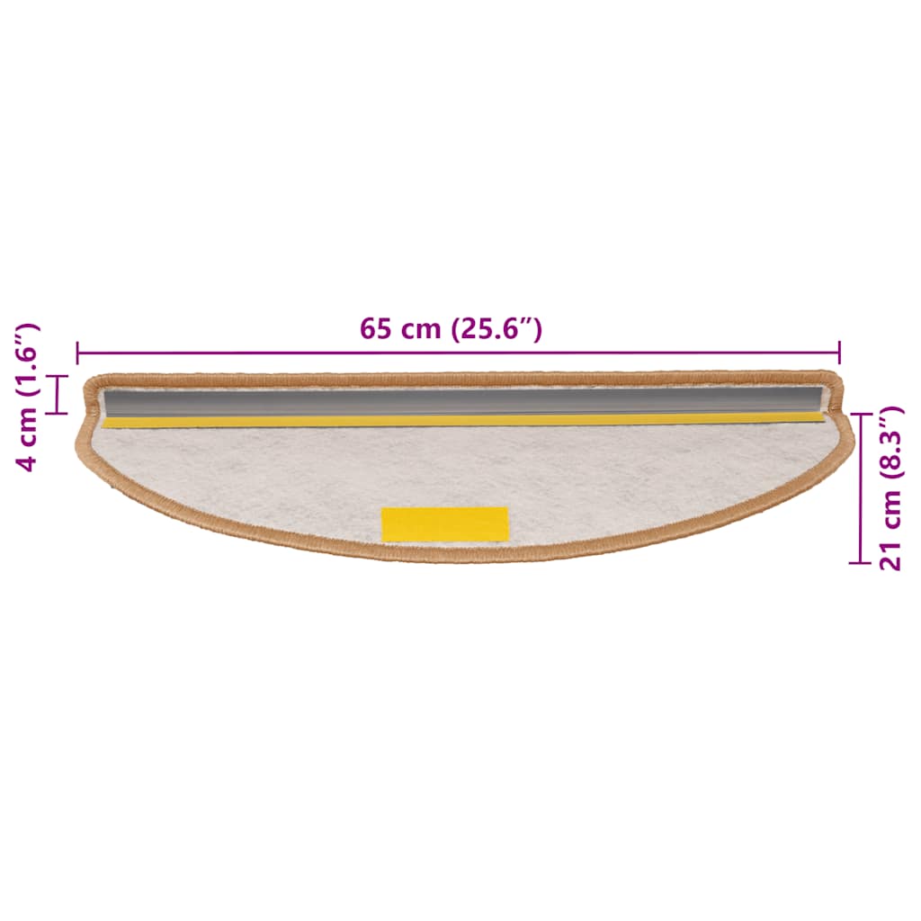 Tapetes escada adesivos aspeto sisal 30pcs 65x21x4 cm sisal