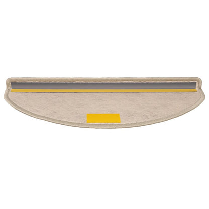 Tapetes escada adesivos aspeto sisal 30pcs 65x21x4 bege-escuro