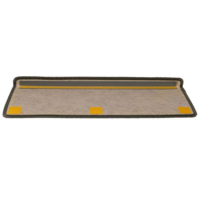 Tapetes escada adesivos aspeto sisal 30pcs 65x21x4 cinza e bege