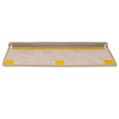 Tapetes escada adesivos aspeto sisal 30 pcs 65x21x4 cm verde