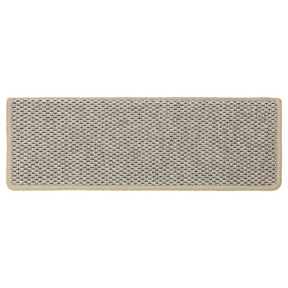 Tapetes escada adesivos aspeto sisal 30 pcs 65x21x4 cm verde