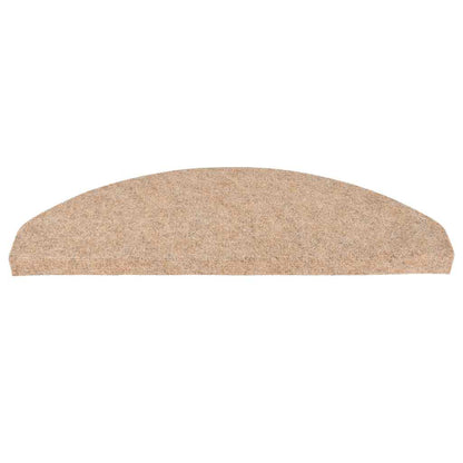 Tapetes de escada adesivos 30 pcs 65x22,5x3,5 cm bege