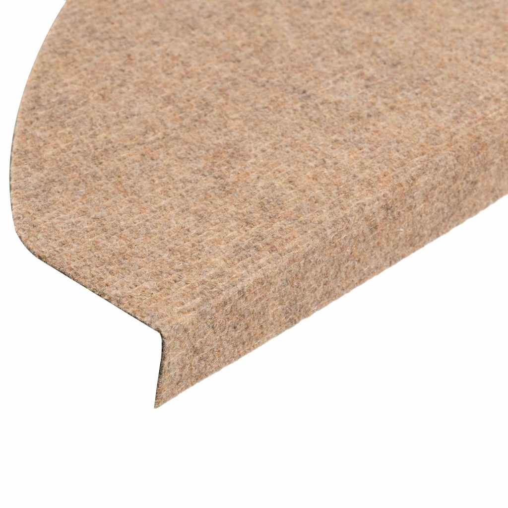 Tapetes de escada adesivos 30 pcs 65x22,5x3,5 cm bege