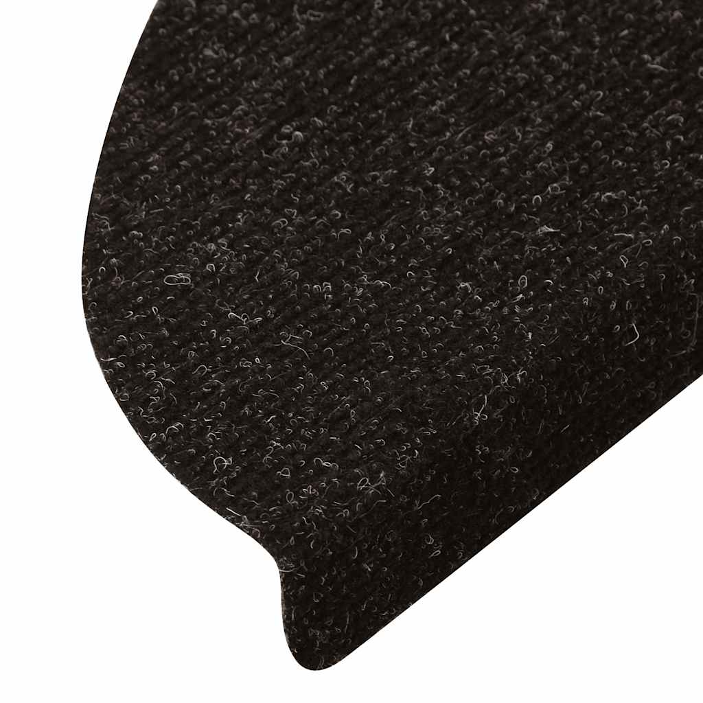 Tapetes de escada adesivos 20 pcs 56x17x3 cm antracite