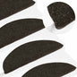 Tapetes de escada adesivos 20 pcs 56x17x3 cm antracite
