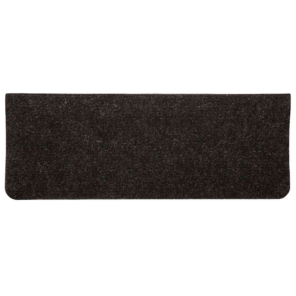 Tapetes de escada adesivos 30 pcs 65x24,5x3,5 cm antracite