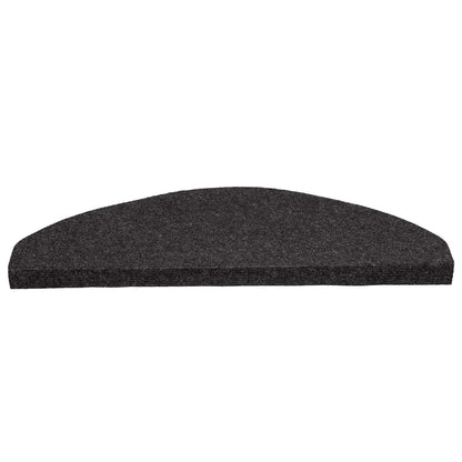 Tapetes de escada adesivos 30 pcs 65x22,5x3,5 cm preto