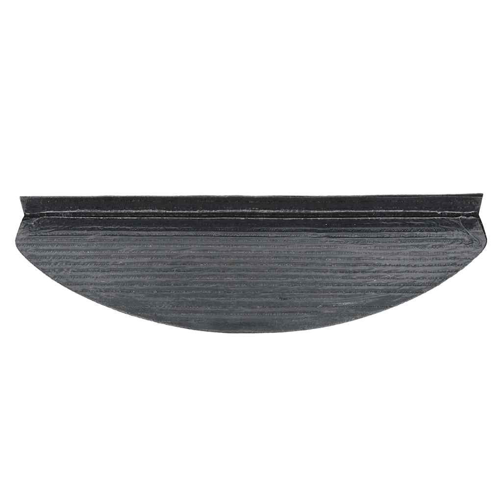 Tapetes de escada adesivos 30 pcs 65x22,5x3,5 cm preto