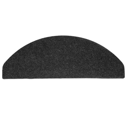 Tapetes de escada adesivos 30 pcs 65x22,5x3,5 cm preto
