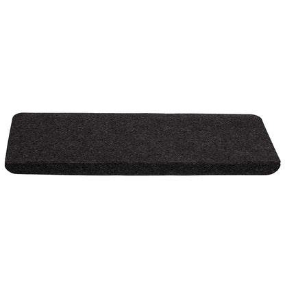 Tapetes de escada adesivos 30 pcs 65x24,5x3,5 cm preto