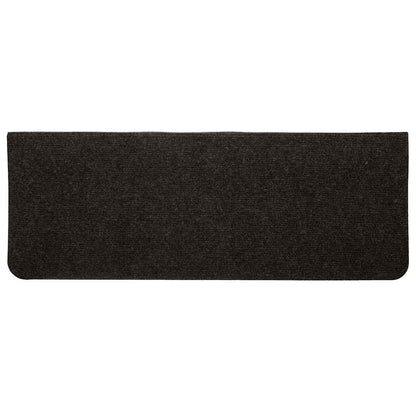 Tapetes de escada adesivos 30 pcs 65x24,5x3,5 cm preto
