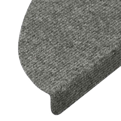 Tapetes de escada adesivos 20 pcs 56x17x3 cm cinzento